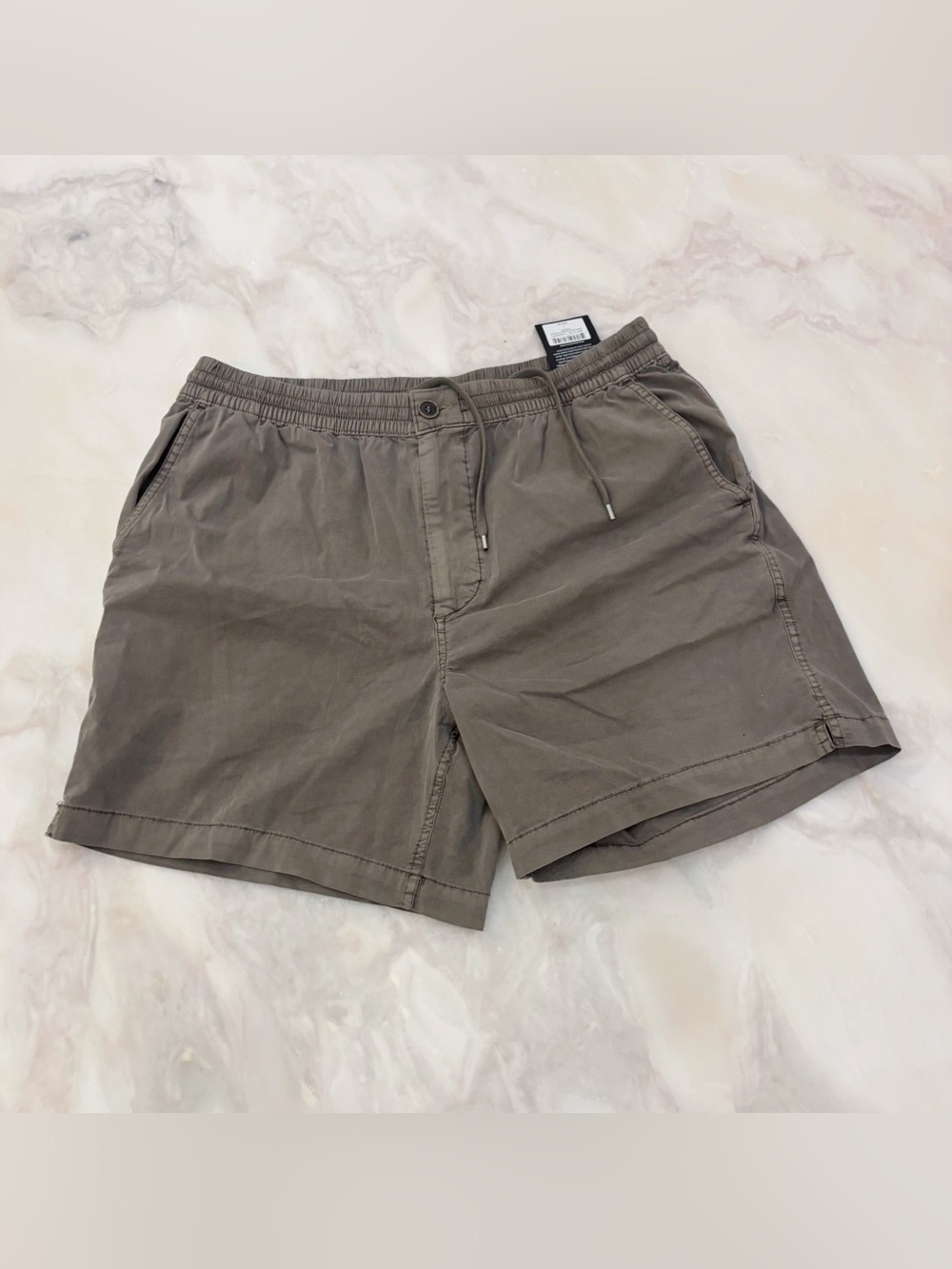 Buck Mason Men’s 6” Deck Short Size Large Washed Olive New
